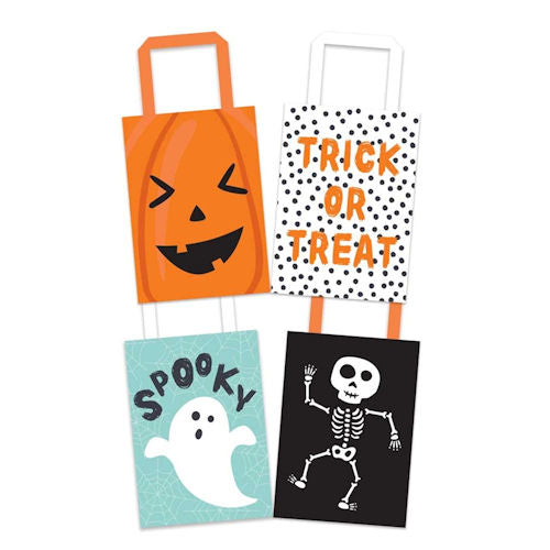 4 Halloween Paper Treat Bags