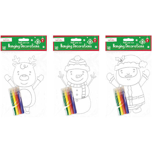 Colour Your Own Hanging Decoration - Assorted