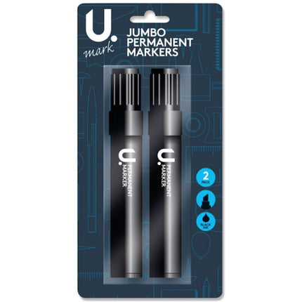 2 Jumbo Permanent Markers