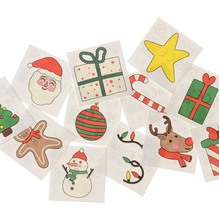 12 Christmas Temporary Tattoos