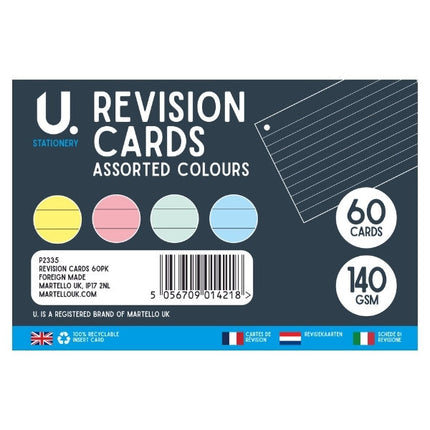 60 Coloured Revision Cards