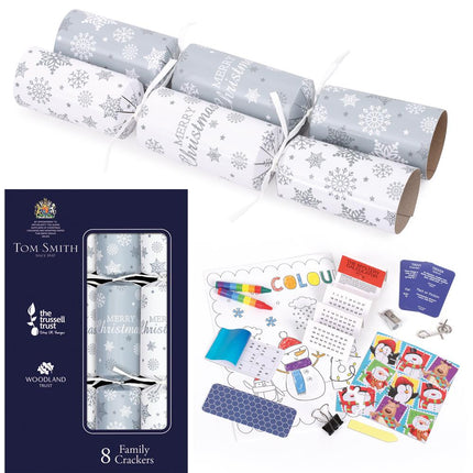 Tom Smith Silver Family 8 Pack 12.5" Crackers