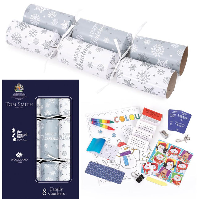 Tom Smith Silver Family 8 Pack 12.5" Crackers