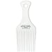 White Plastic Afro Comb