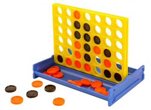 6 Mini Connect 4 Line Up Disc Games