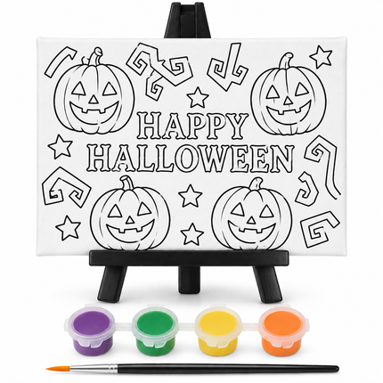 Halloween Paint Your Own Canvas with Stand