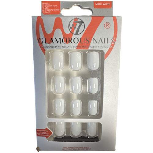 W7 Glamorous Nails - Milky White