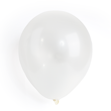 100 Pearlised Ivory 7" Latex Balloons