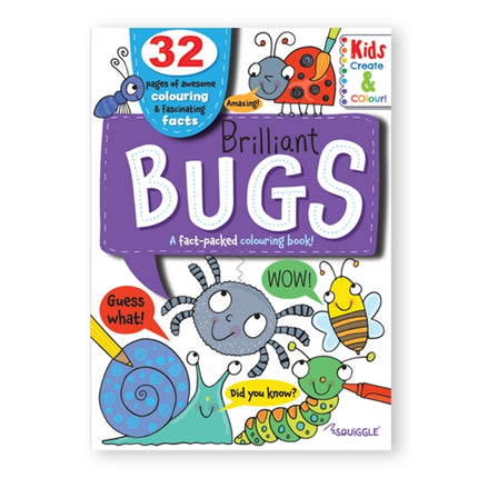 A4 Colouring Book Pets Bugs