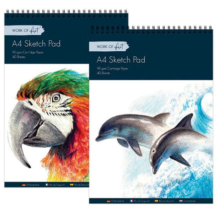 40 Sheet A4 Artist Sketch Pad