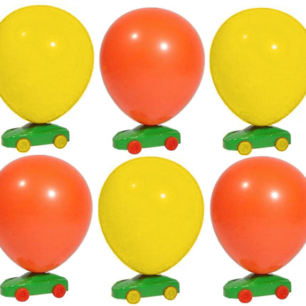 6 Balloon Racing Cars