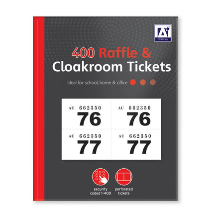 Cloakroom Tickets 1-400