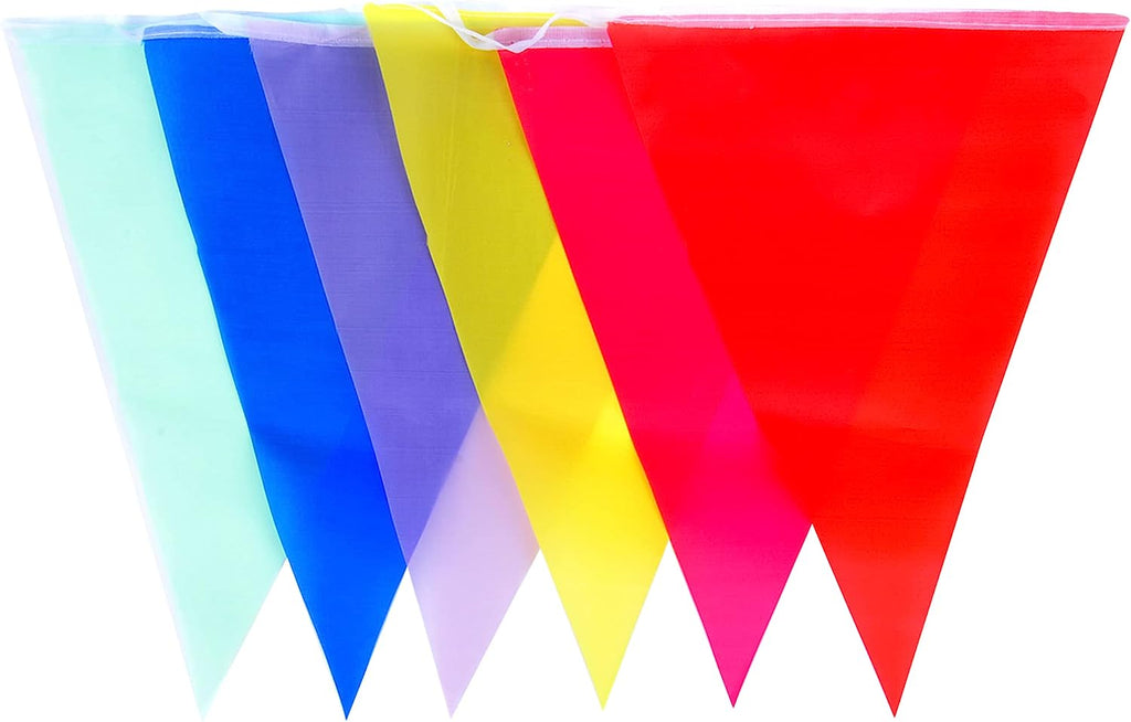 Multicoloured 7m Triangle Bunting
