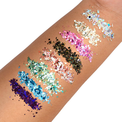 LoveShy Silver Holographic Chunky Glitter Shaker