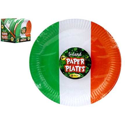 6 Ireland 9" Paper Plates