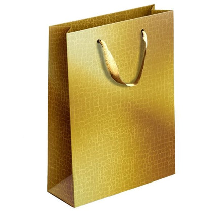 Gold/Silver Embossed Metallic Medium Gift Bag