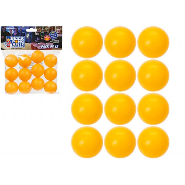 12 Orange Beer Pong Balls