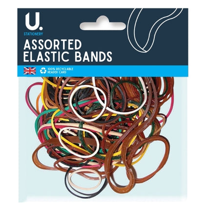 52g Assorted Elastic Bands