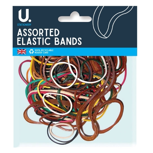 52g Assorted Elastic Bands
