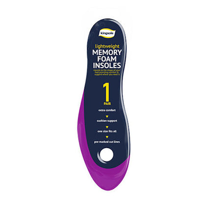2 Lightweight Memory Foam Insoles