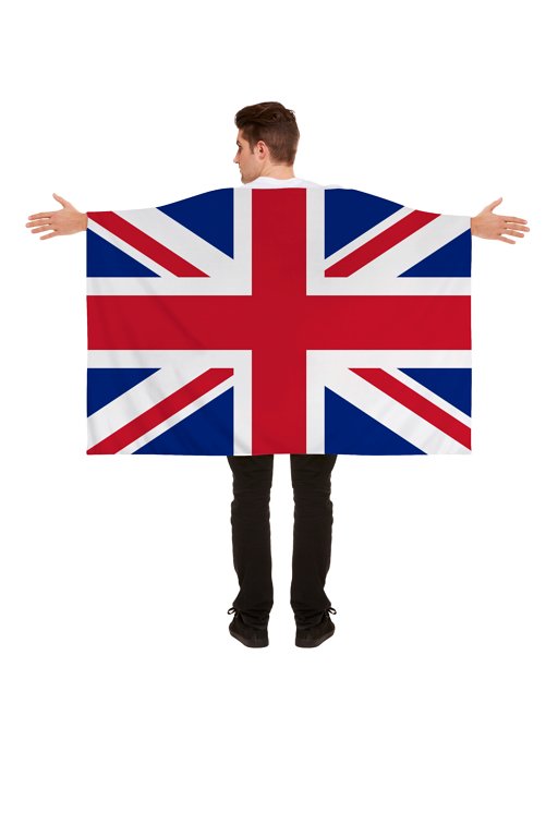 Union Jack Wearable 5ft x 3ft Flag Cape