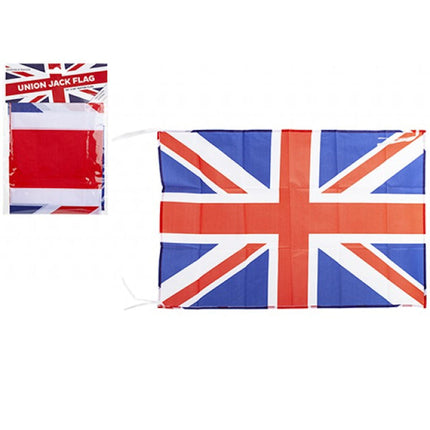 Union Jack 30" x 20" Rayon Flag & String
