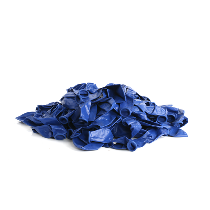 100 Pearlised Royal Blue 7" Latex Balloons