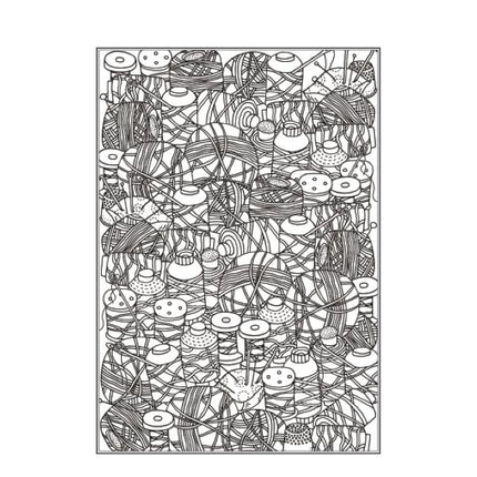 A4 Zen Doodle/Mindfulness Colouring Book