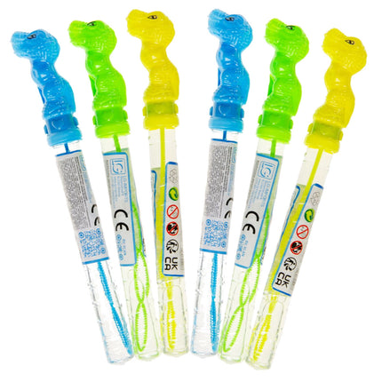 6 Dinosaur Bubble Wand Swords