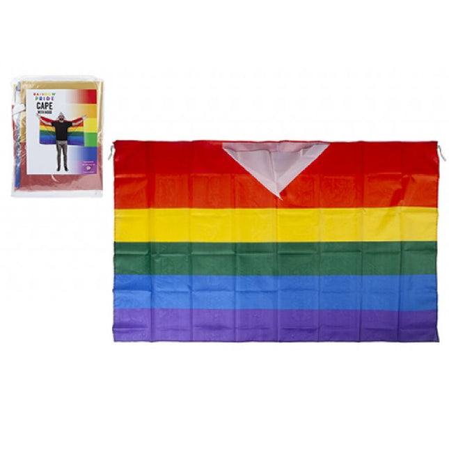Rainbow Pride 90cm X 150cm Flag Cape & Hood
