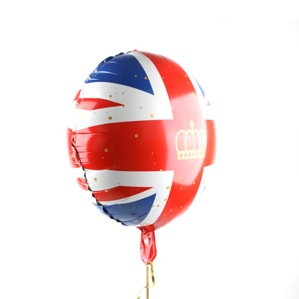 Round Foil Balloon With Crown 18"