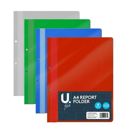 4 Coloured A4 Report Folders
