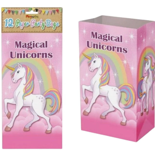 12 Unicorn Paper Party Bags