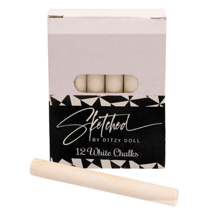 12 White Chalks