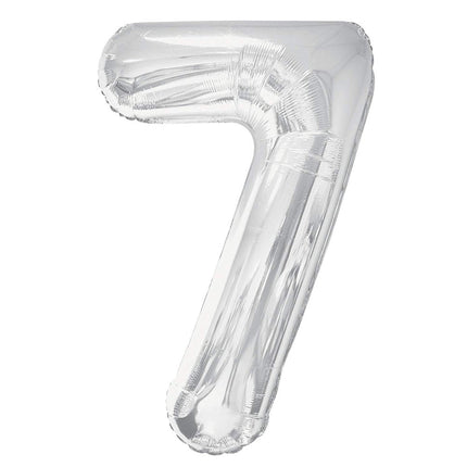 Giant Silver Number Balloons