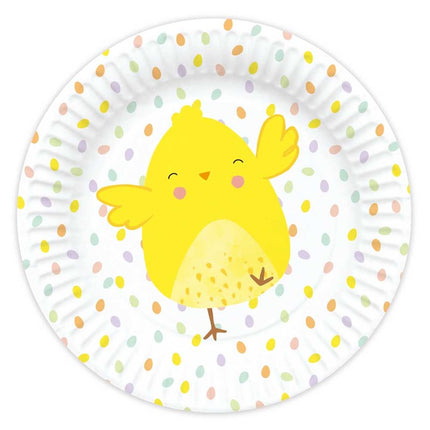 8 Easter Chick Paper Plates
