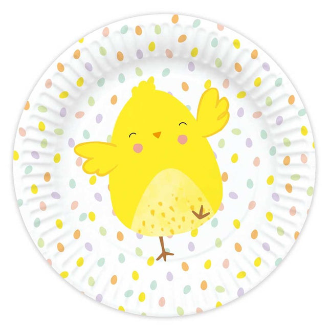 8 Easter Chick Paper Plates