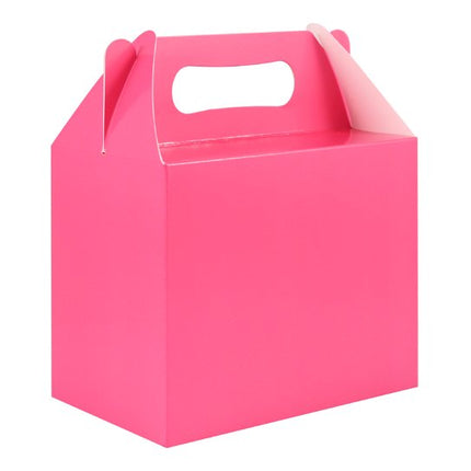 6 Hot Pink Party Lunch Boxes