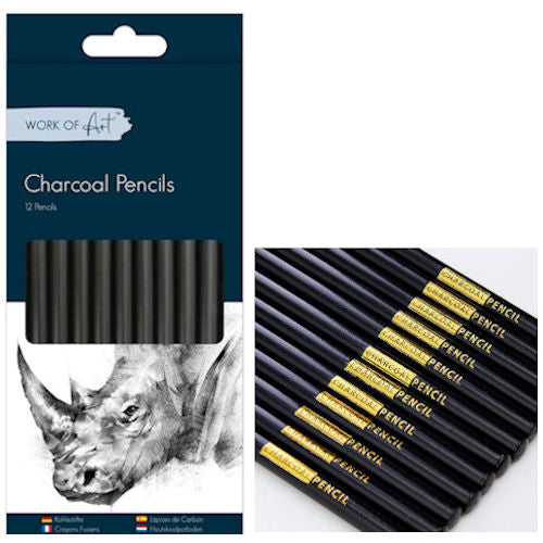 12 Charcoal Pencils