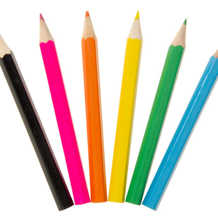 6 Sea Animal Halfsize Colouring Pencils