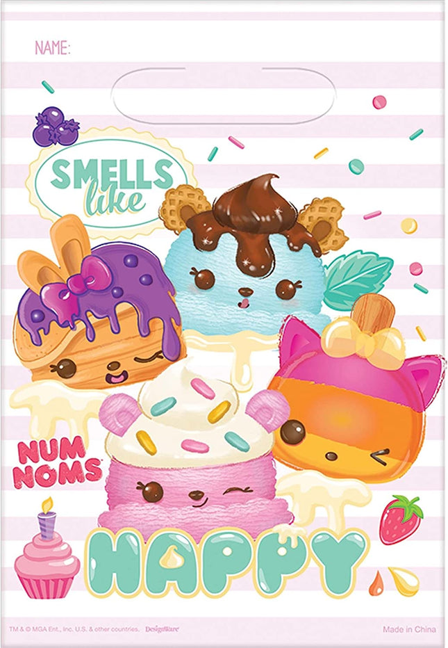 8 Num Noms Plastic Party Bags
