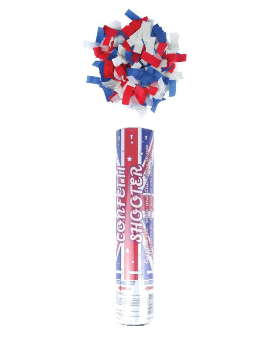 Union Jack 20cm Confetti Cannon