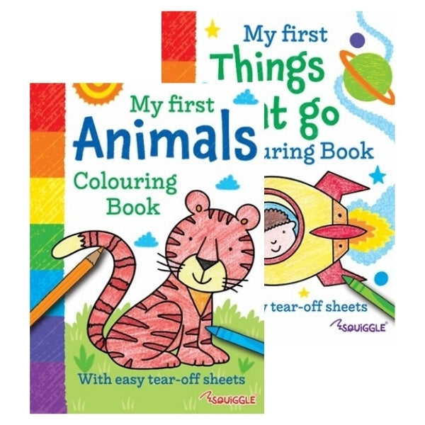 A4 My First Animals/Things That Go Colouring Book