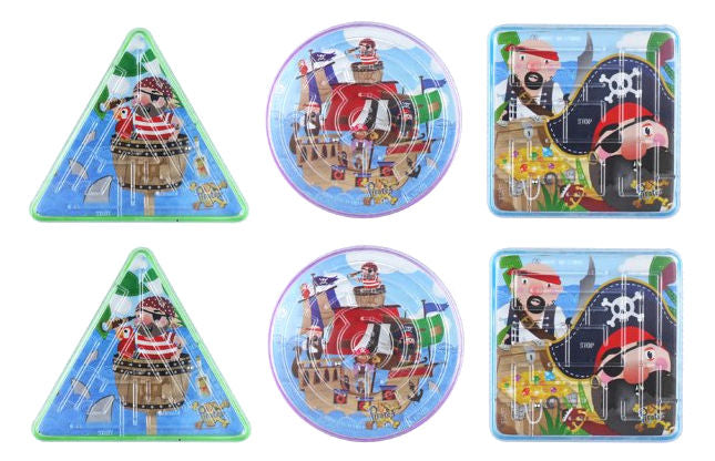 6 Pirate Maze Puzzles