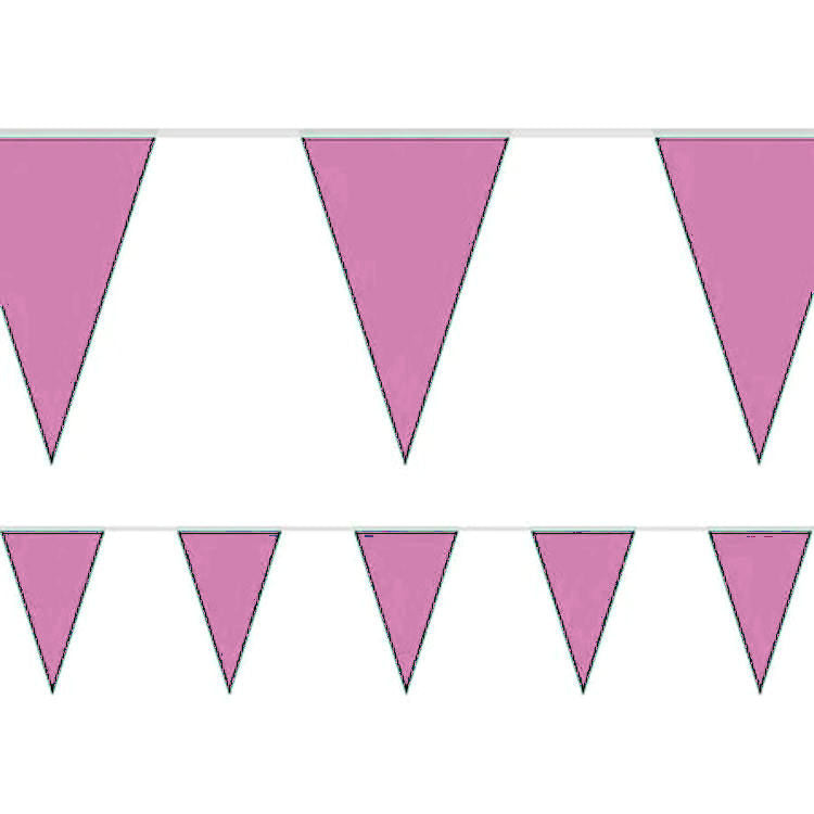 Pink Triangle Flaglets Baby Pink 10m Triangle Bunting