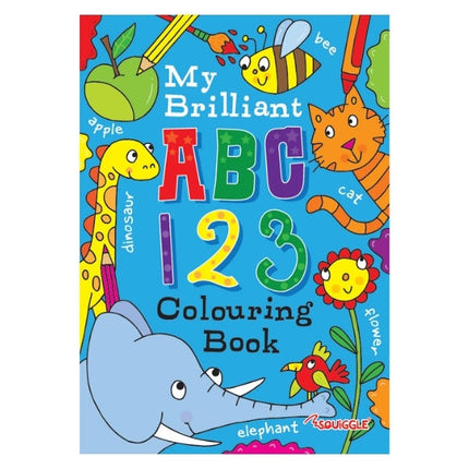 A4 ABC/123 Colouring Book
