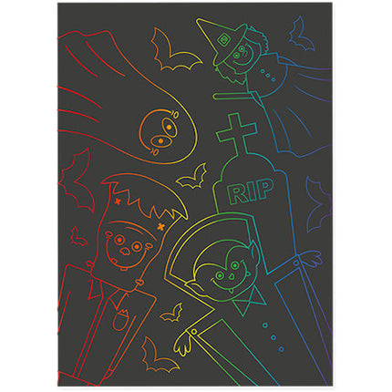 Halloween Scratch Art Set