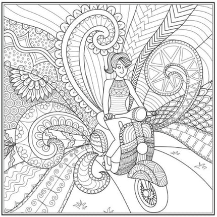 Peace Love Advanced Colouring Book