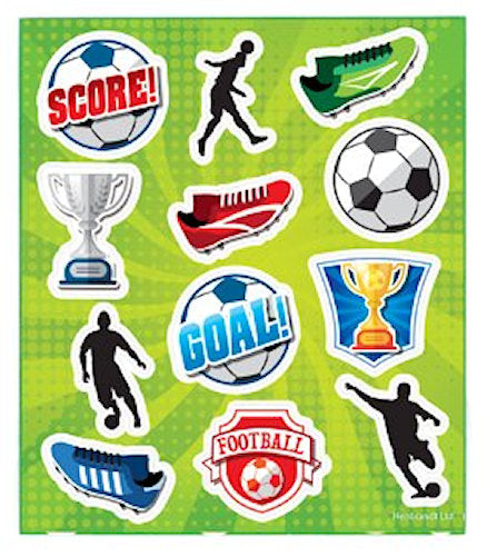 6 Football Sticker Sheets