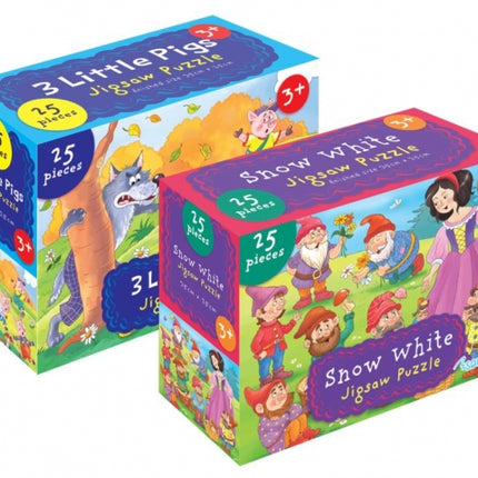 Snow White/The 3 Little Pigs 25 Pieces Jigsaw Puzzle